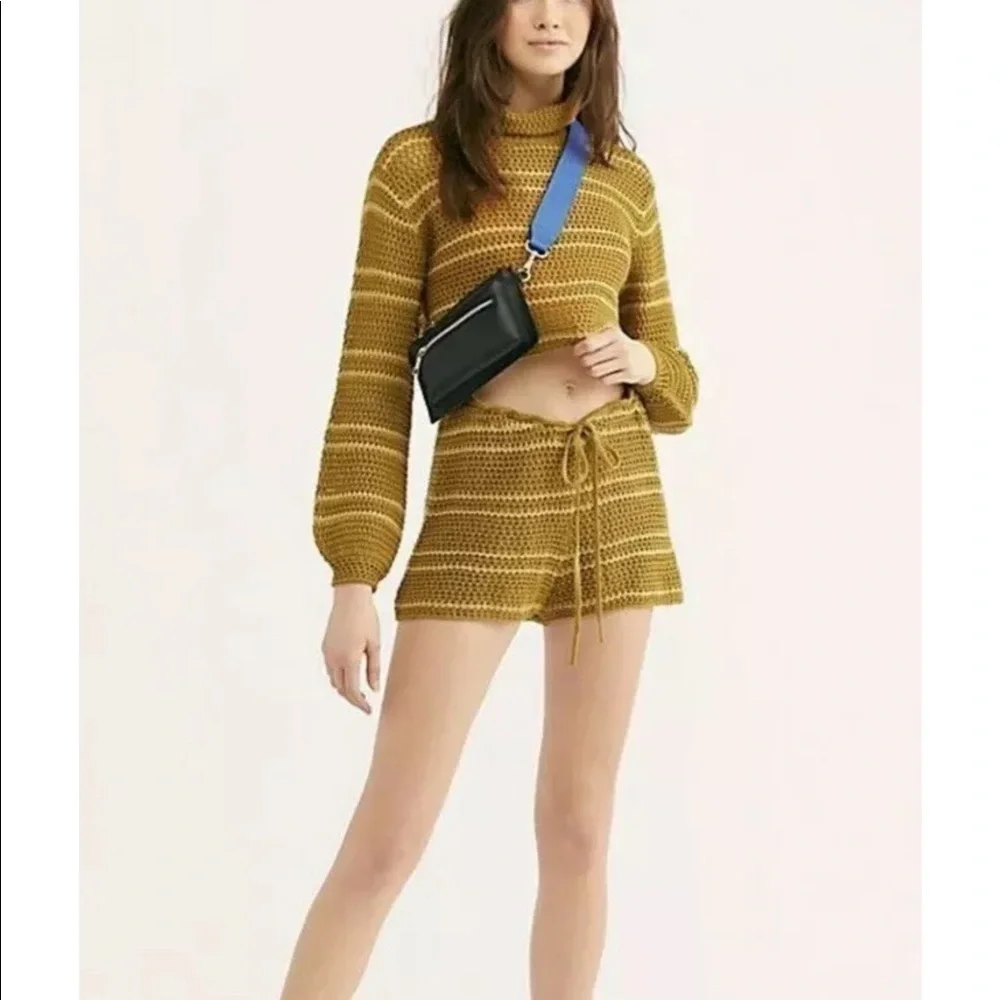 NEW Free People Montauk Dunes Set Shorts & Top Z122-7